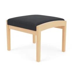 New Castle Wood 1 Seat Bench with Designer Upholstery