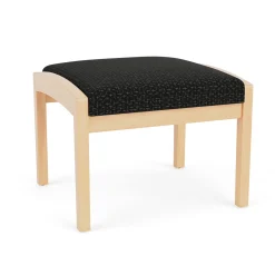 New Castle Wood 1 Seat Bench with Designer Upholstery