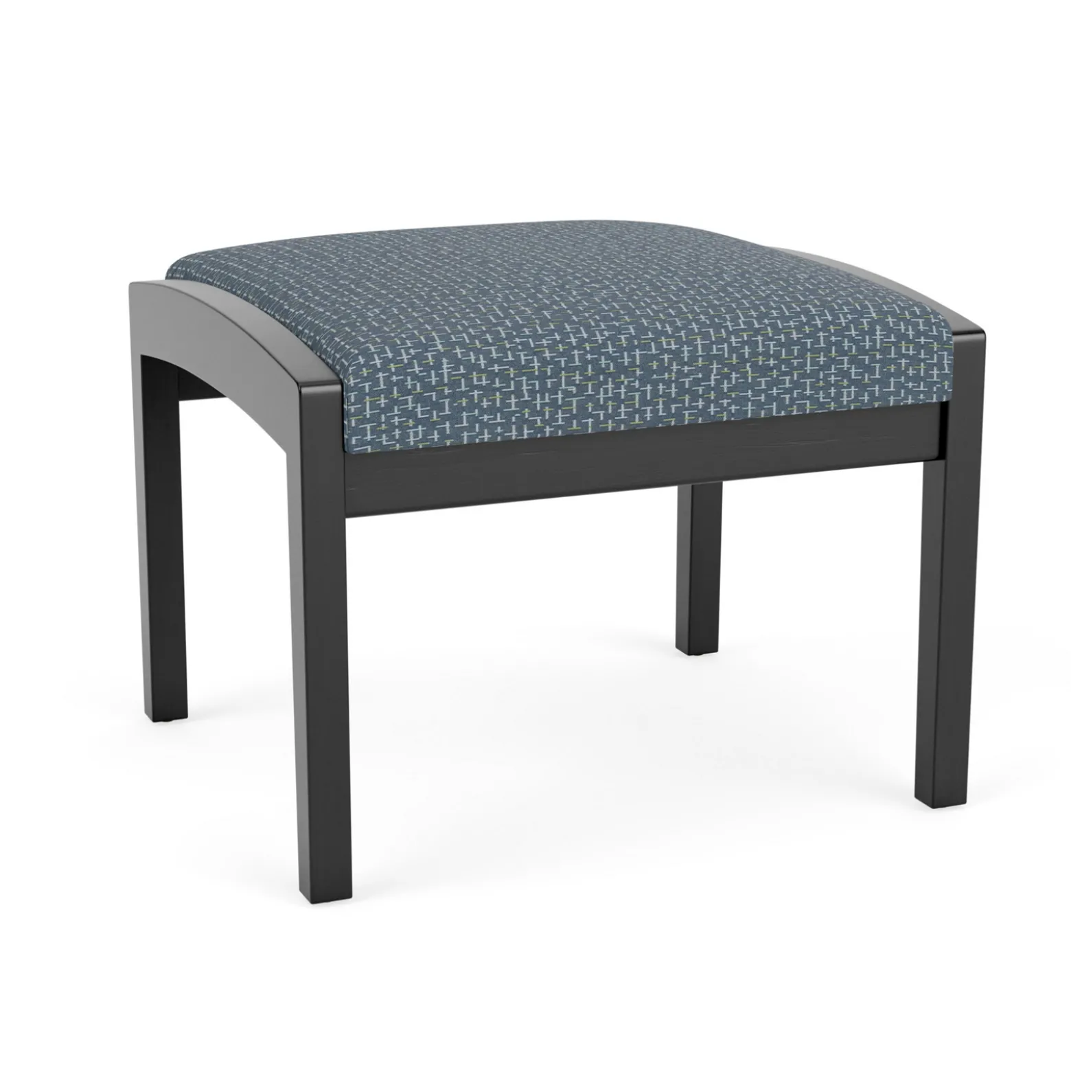 New Castle Wood 1 Seat Bench with Designer Upholstery