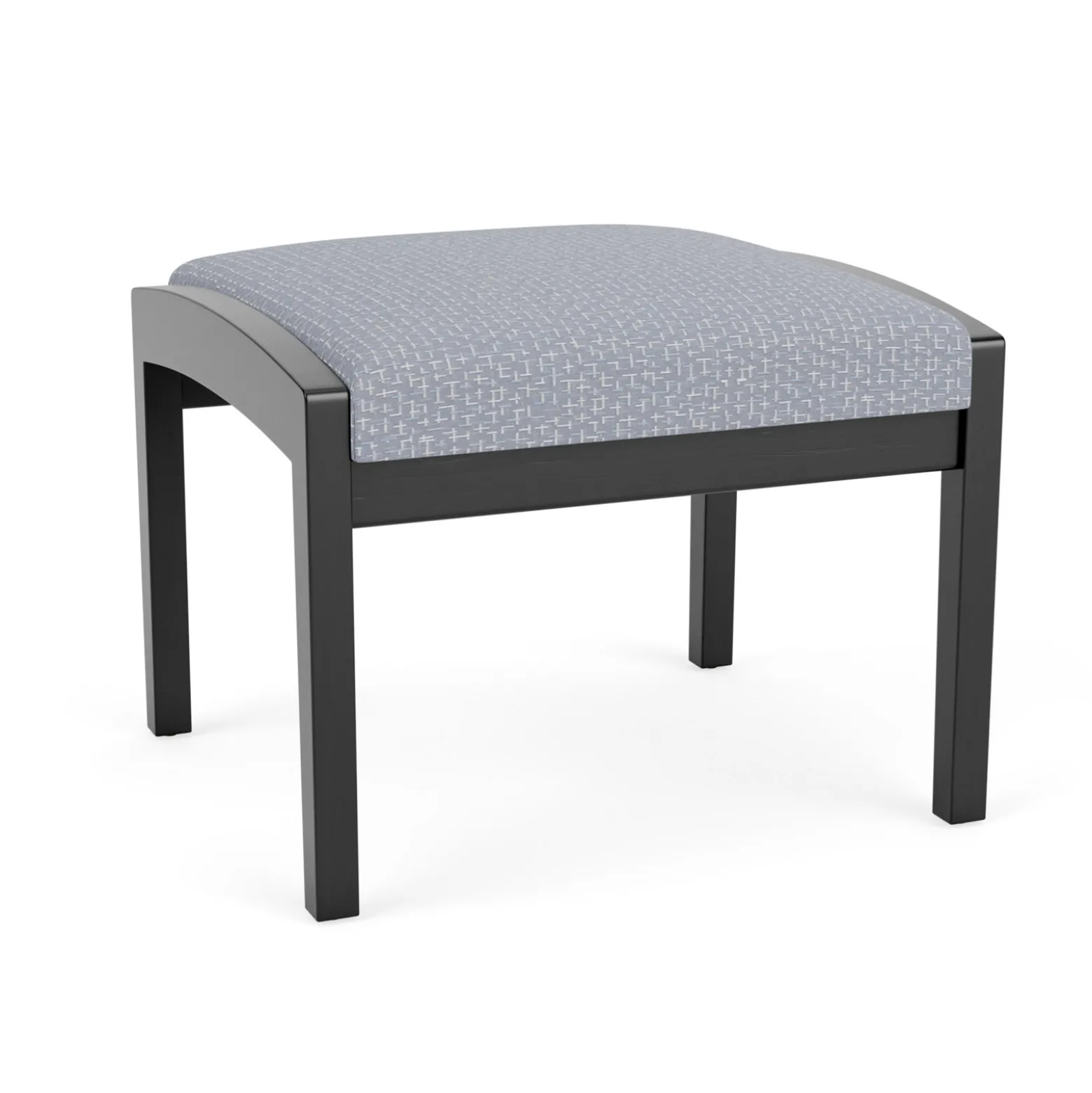 New Castle Wood 1 Seat Bench with Designer Upholstery