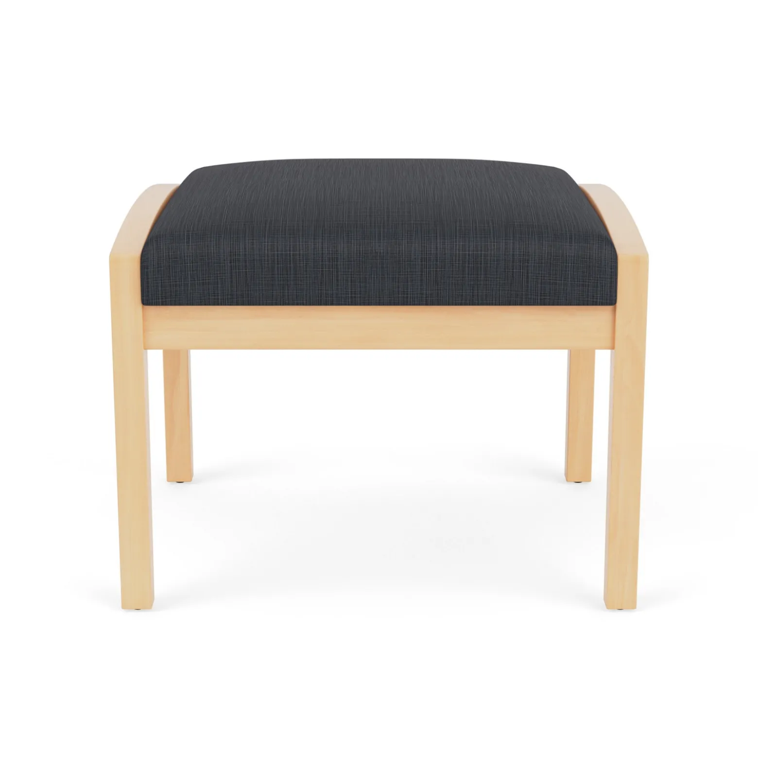 New Castle Wood 1 Seat Bench with Designer Upholstery
