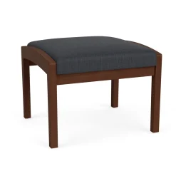 New Castle Wood 1 Seat Bench with Designer Upholstery