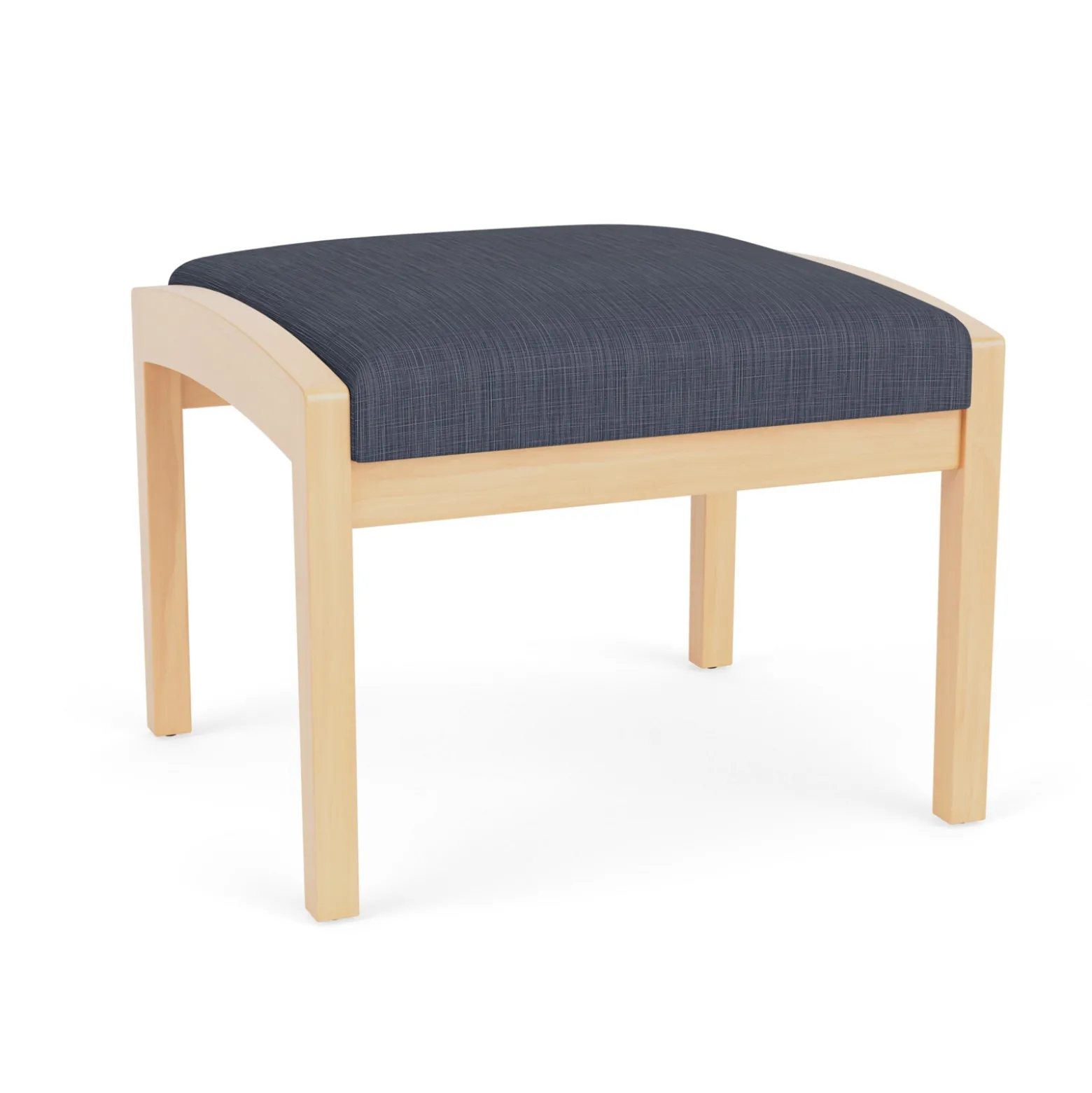 New Castle Wood 1 Seat Bench with Designer Upholstery