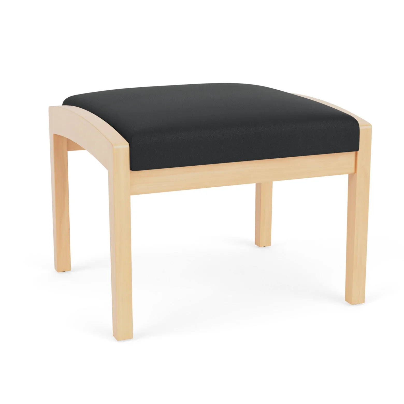 New Castle Wood 1 Seat Bench with Standard Upholstery