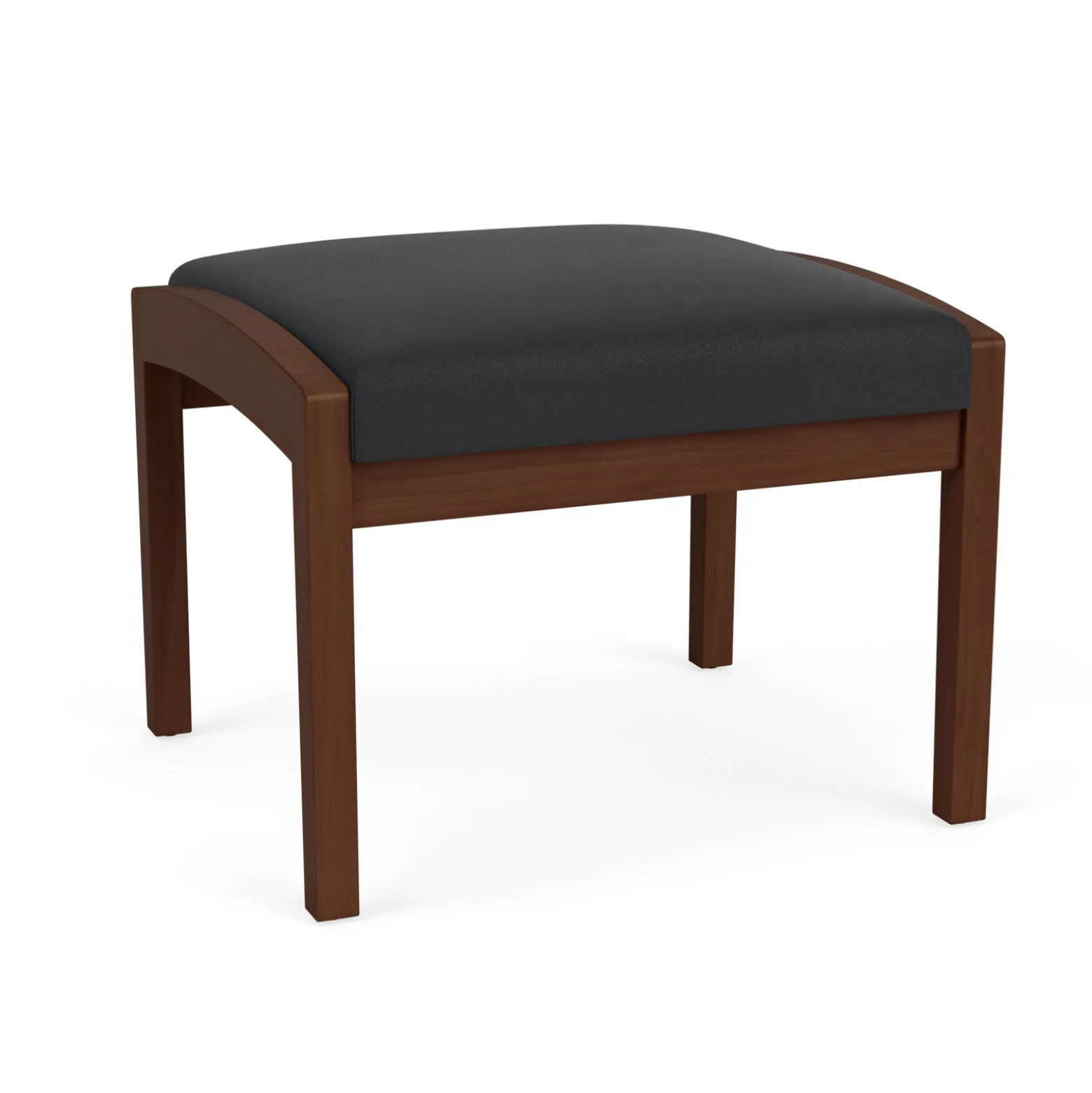 New Castle Wood 1 Seat Bench with Standard Upholstery