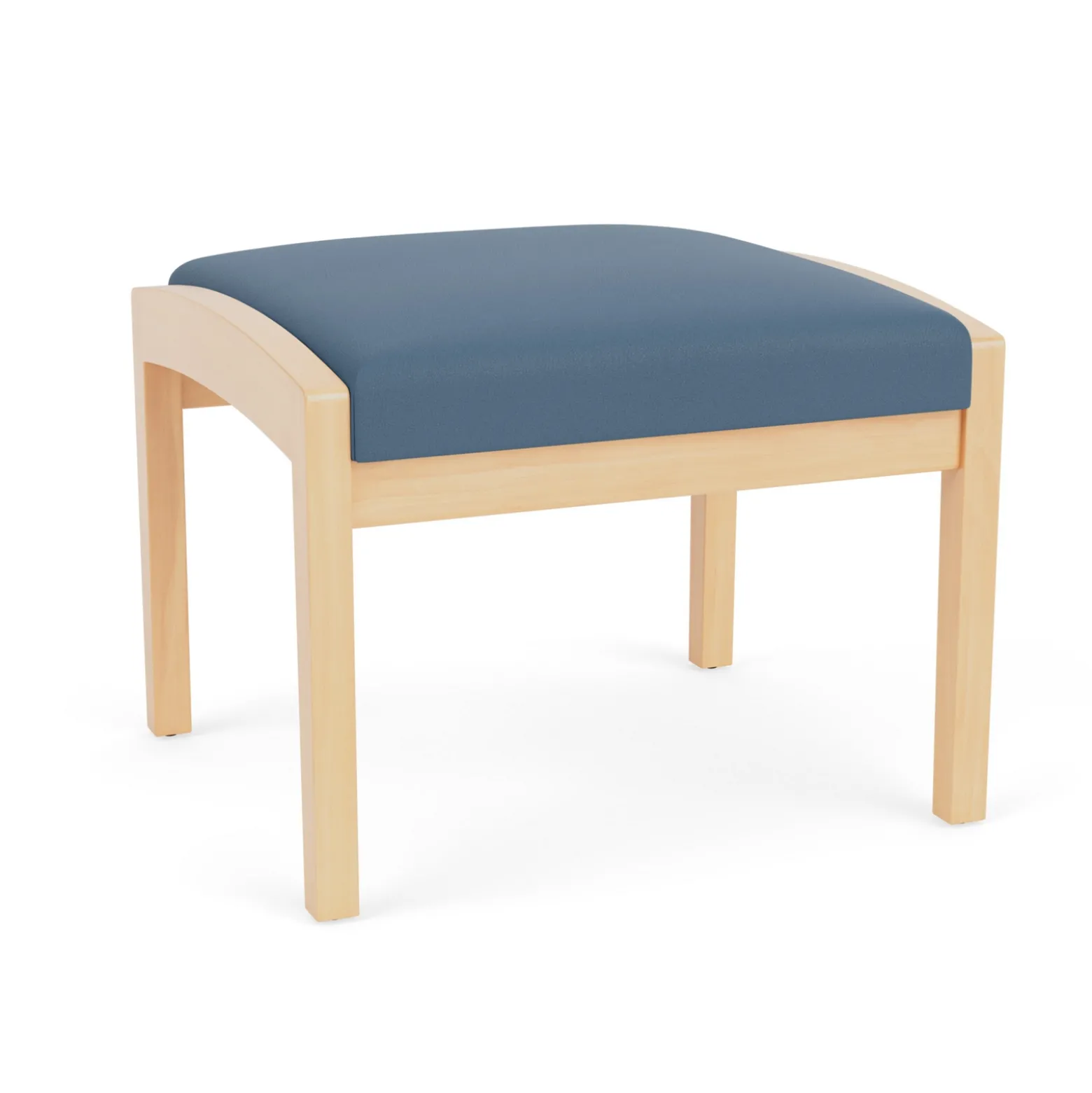 New Castle Wood 1 Seat Bench with Standard Upholstery