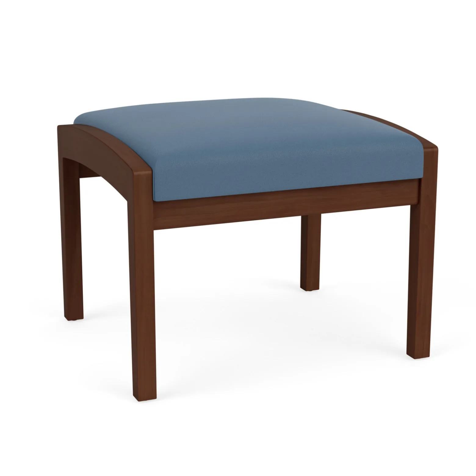 New Castle Wood 1 Seat Bench with Standard Upholstery