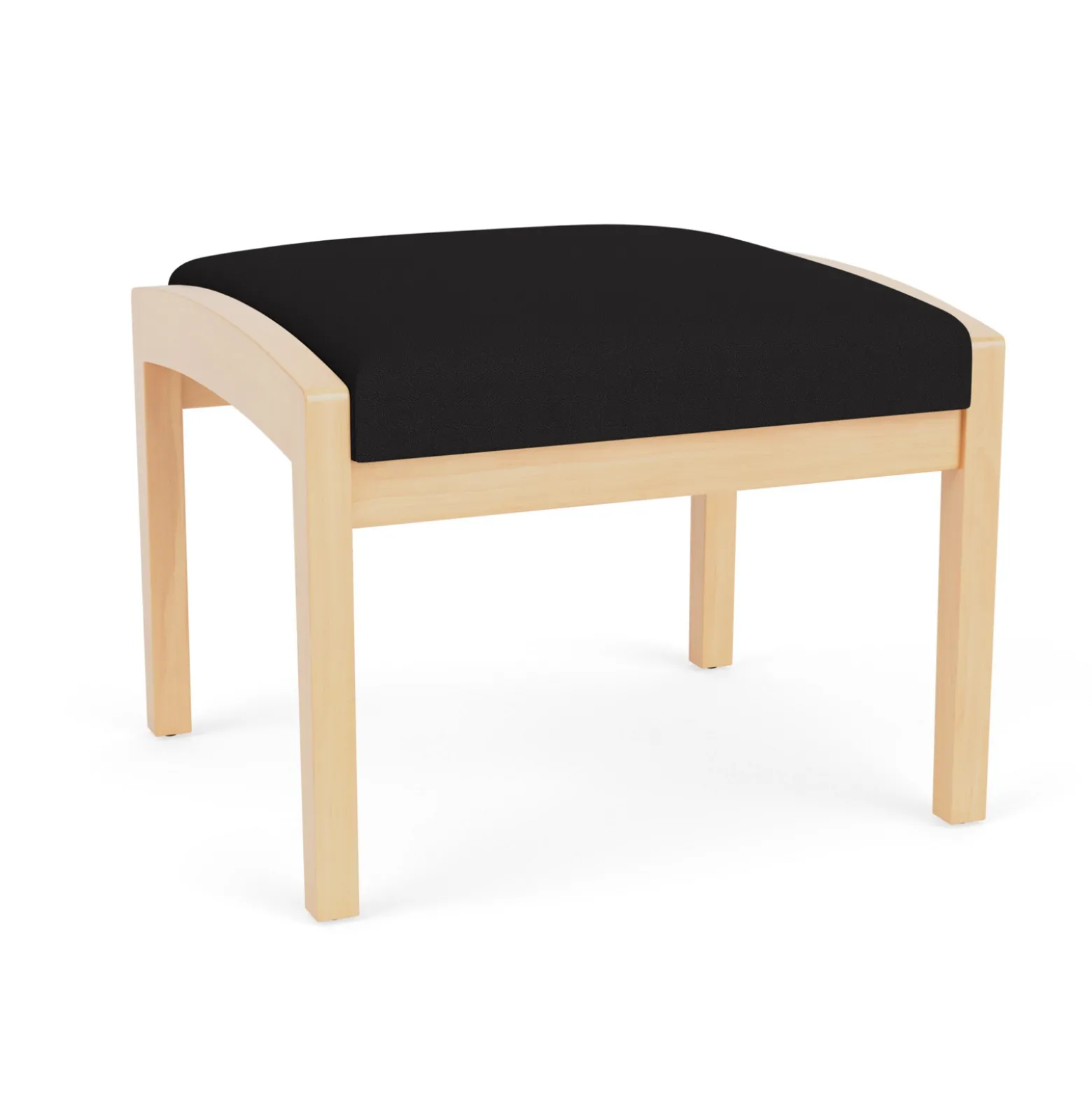 New Castle Wood 1 Seat Bench with Standard Upholstery