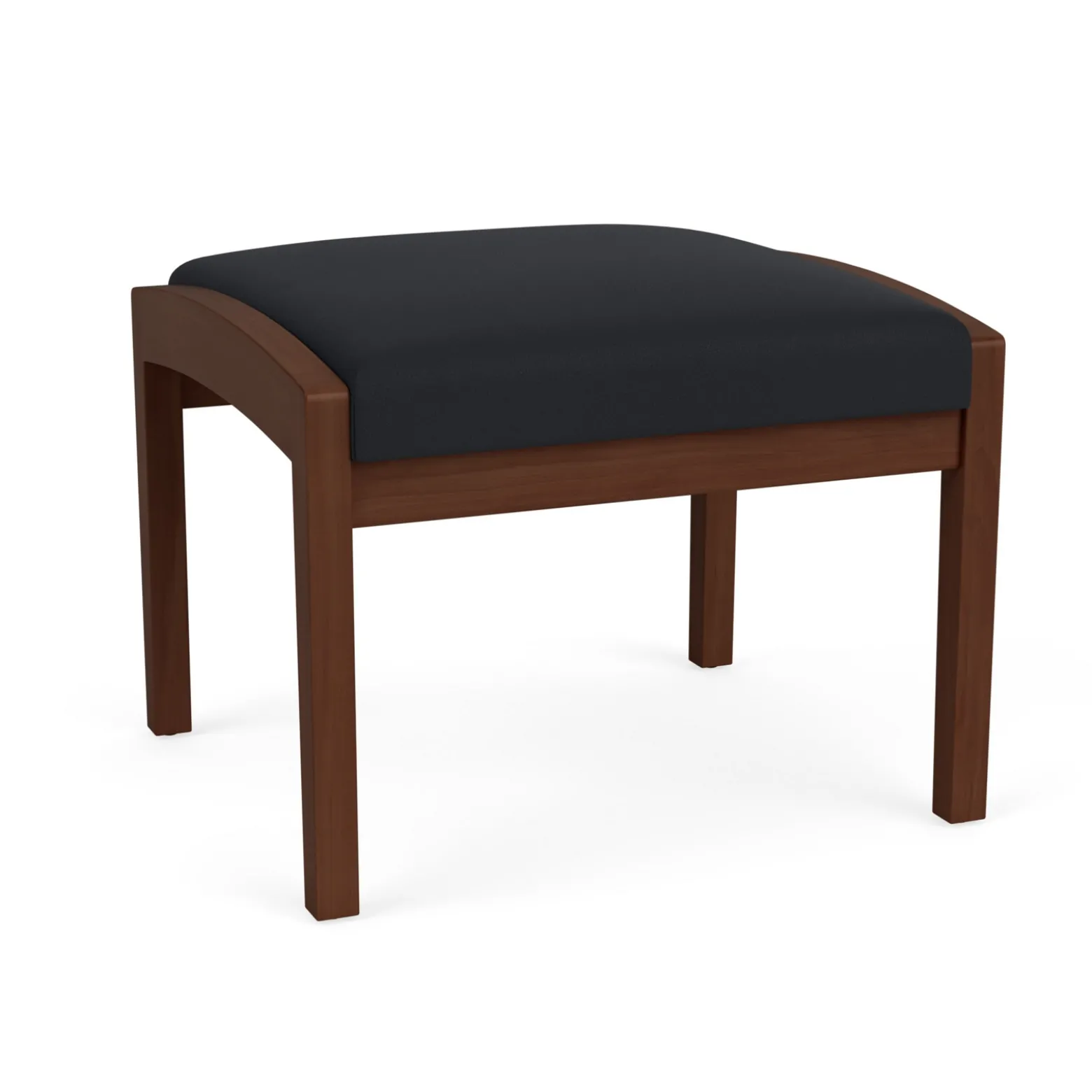 New Castle Wood 1 Seat Bench with Standard Upholstery