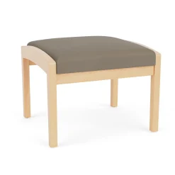 New Castle Wood 1 Seat Bench with Standard Upholstery