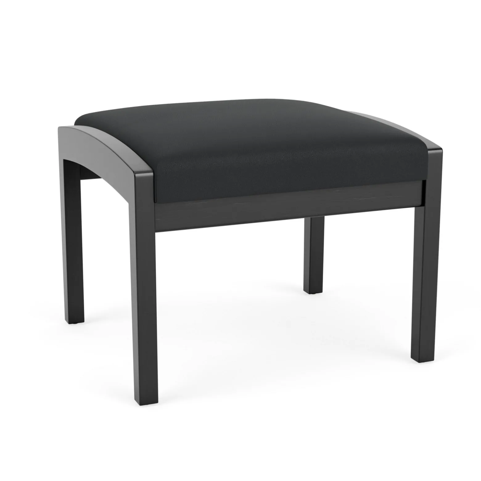 New Castle Wood 1 Seat Bench with Standard Upholstery