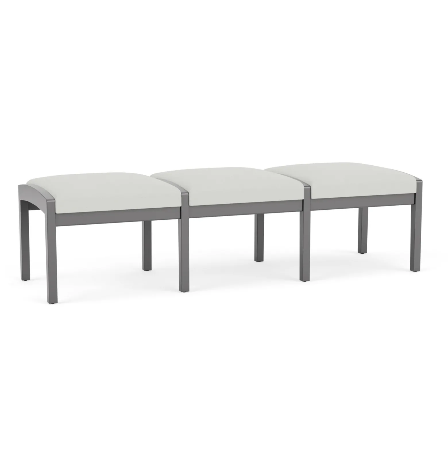 New Castle Wood 3 Seat Bench with Standard Fabric