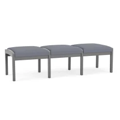 New Castle Wood 3 Seat Bench with Standard Fabric