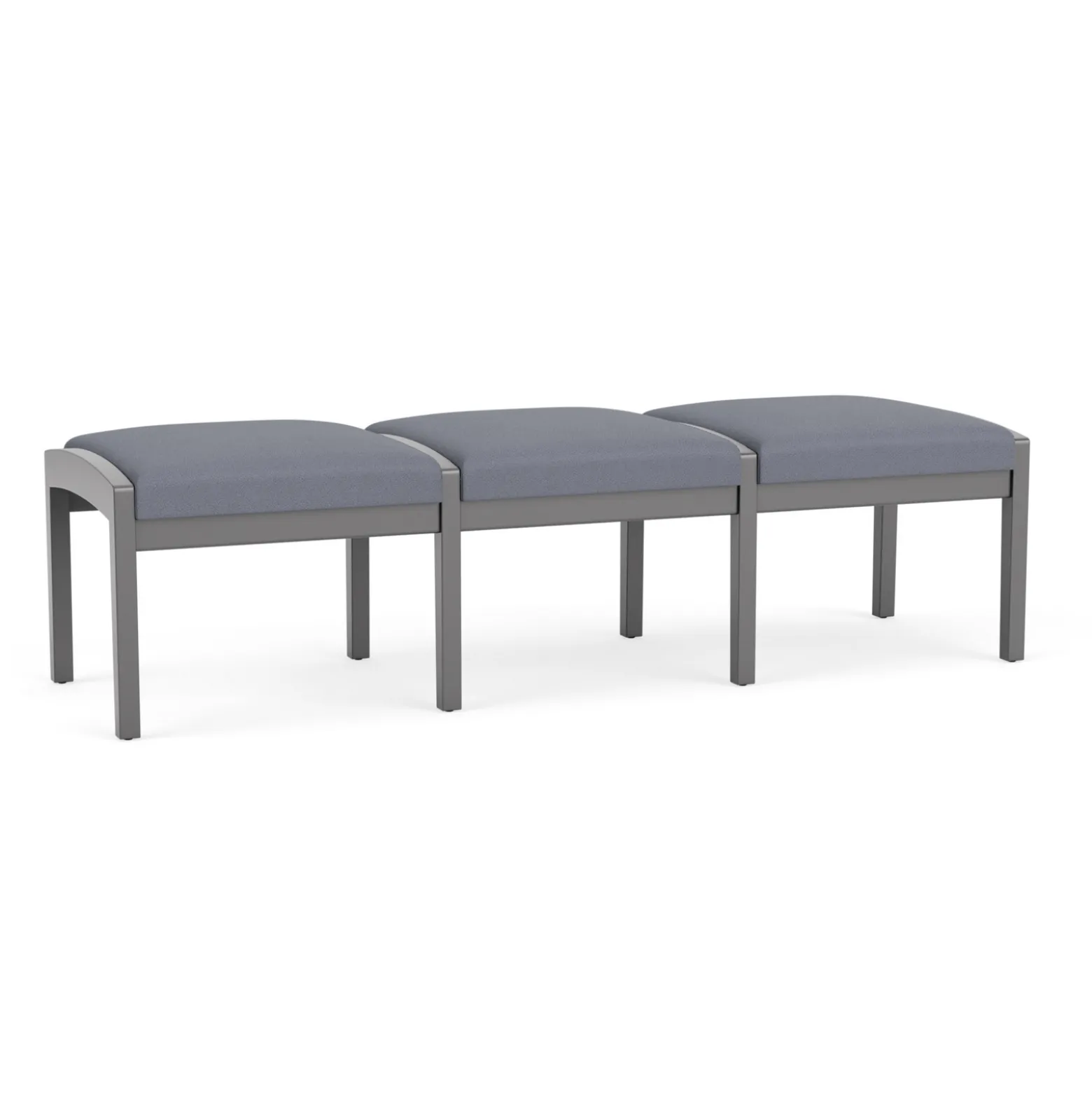 New Castle Wood 3 Seat Bench with Standard Fabric