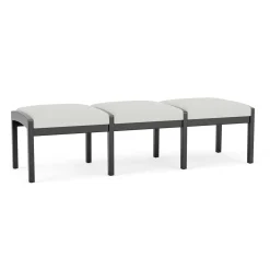 New Castle Wood 3 Seat Bench with Standard Fabric