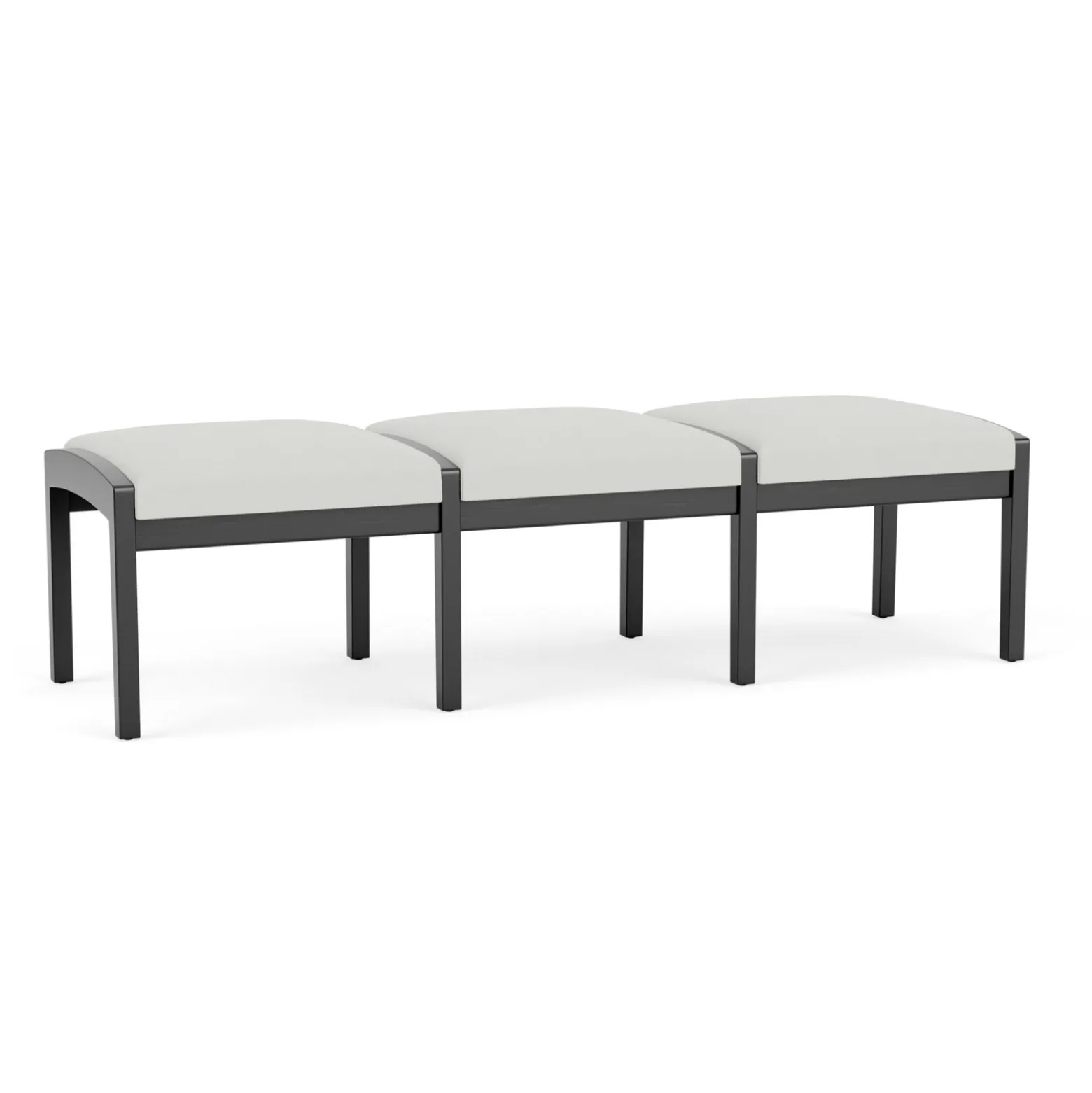 New Castle Wood 3 Seat Bench with Standard Fabric