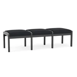 New Castle Wood 3 Seat Bench with Standard Fabric