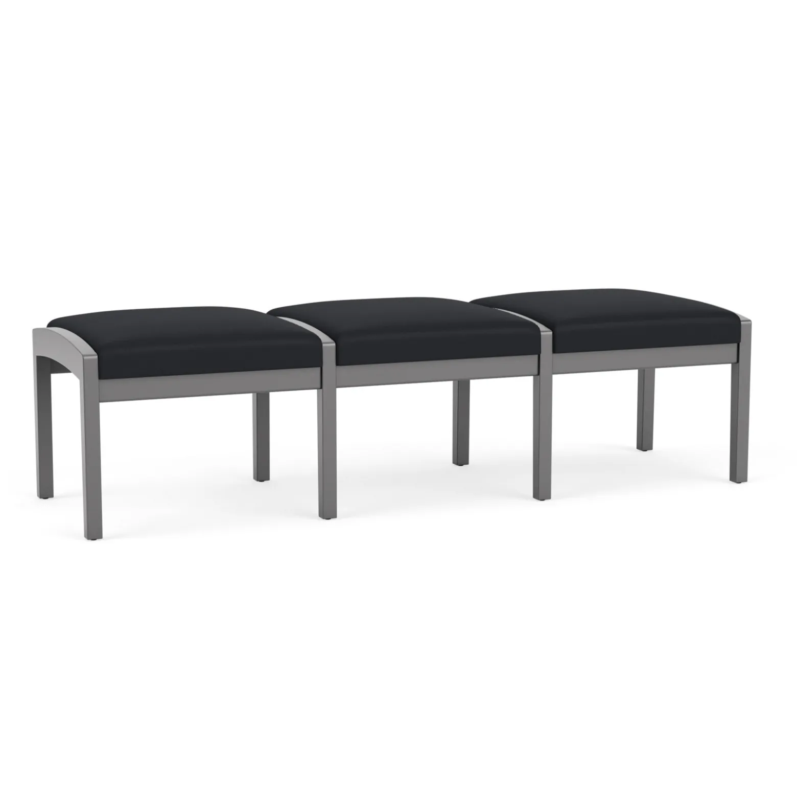 New Castle Wood 3 Seat Bench with Standard Fabric