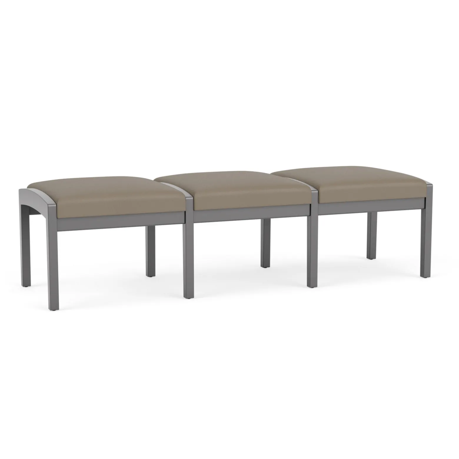 New Castle Wood 3 Seat Bench with Standard Fabric