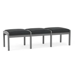 New Castle Wood 3 Seat Bench with Standard Fabric