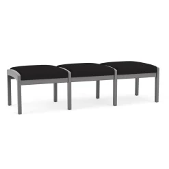 New Castle Wood 3 Seat Bench with Standard Fabric