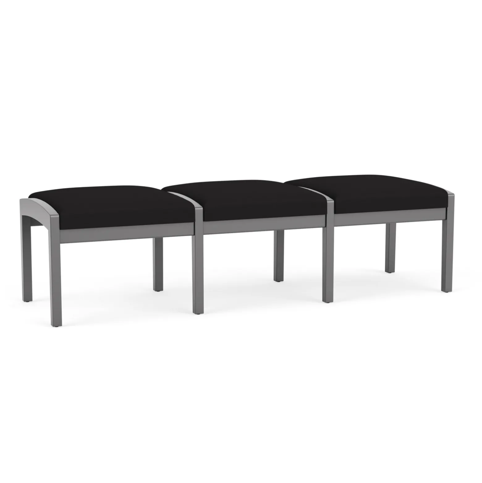 New Castle Wood 3 Seat Bench with Standard Fabric