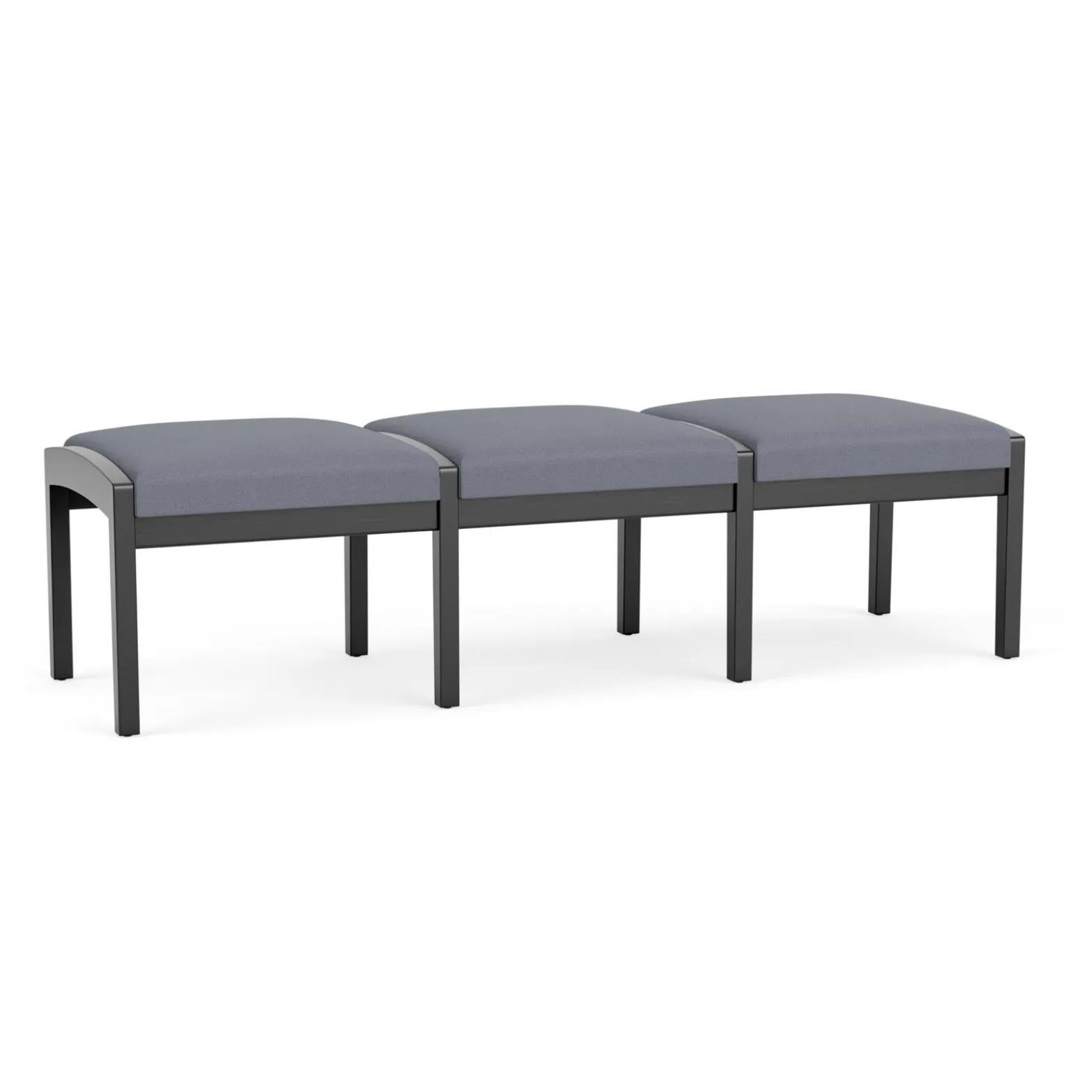 New Castle Wood 3 Seat Bench with Standard Fabric