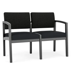 New Castle Wood 2 Seat Sofa with Designer Upholstery