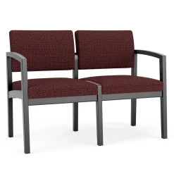 New Castle Wood 2 Seat Sofa with Designer Upholstery