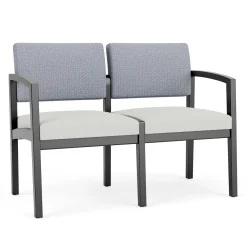 New Castle Wood 2 Seat Sofa with Designer Upholstery