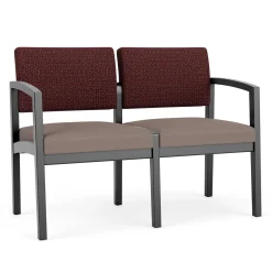 New Castle Wood 2 Seat Sofa with Designer Upholstery