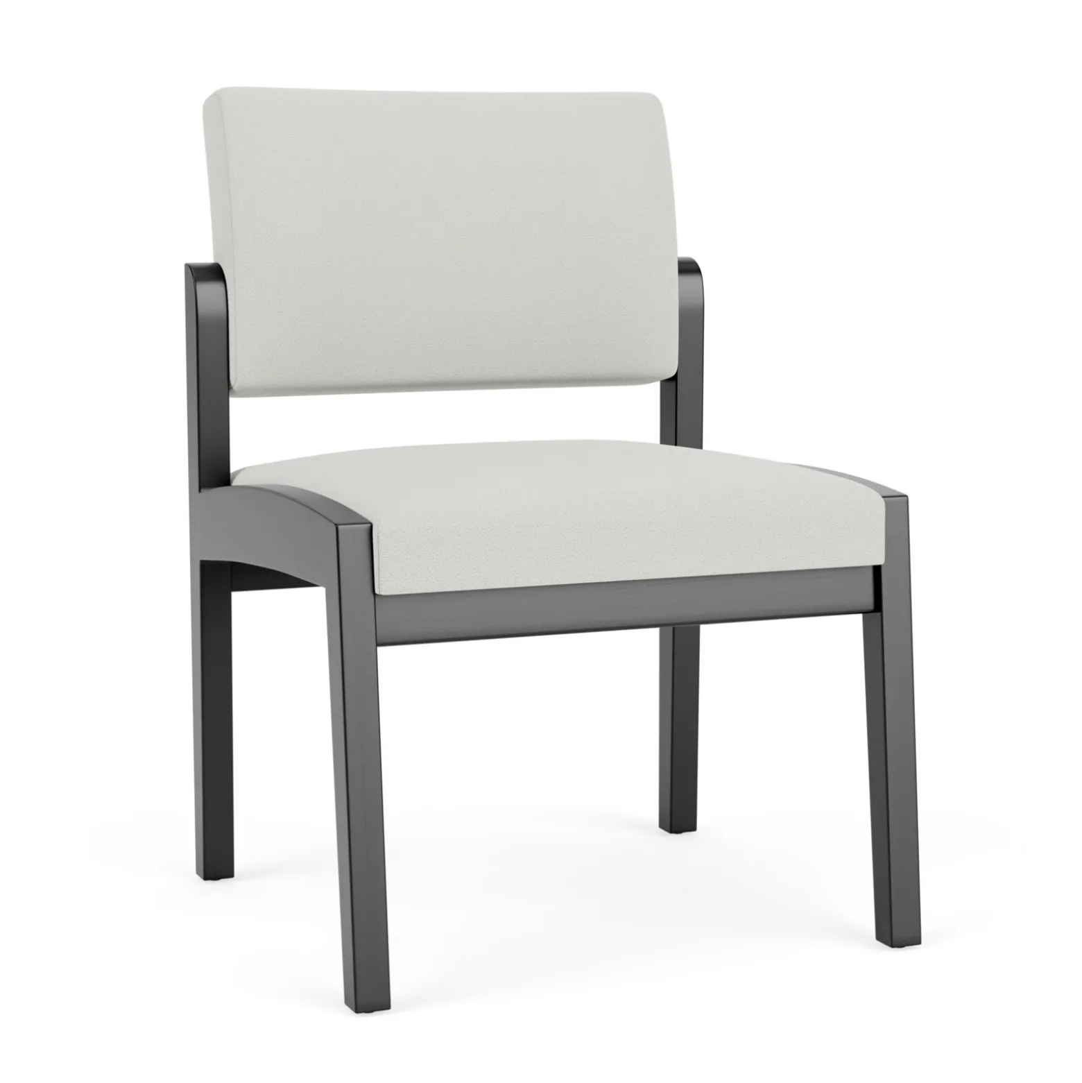New Castle Wood Armless Guest Chair with Standard Upholstery