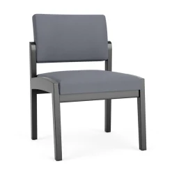 New Castle Wood Armless Guest Chair with Standard Upholstery