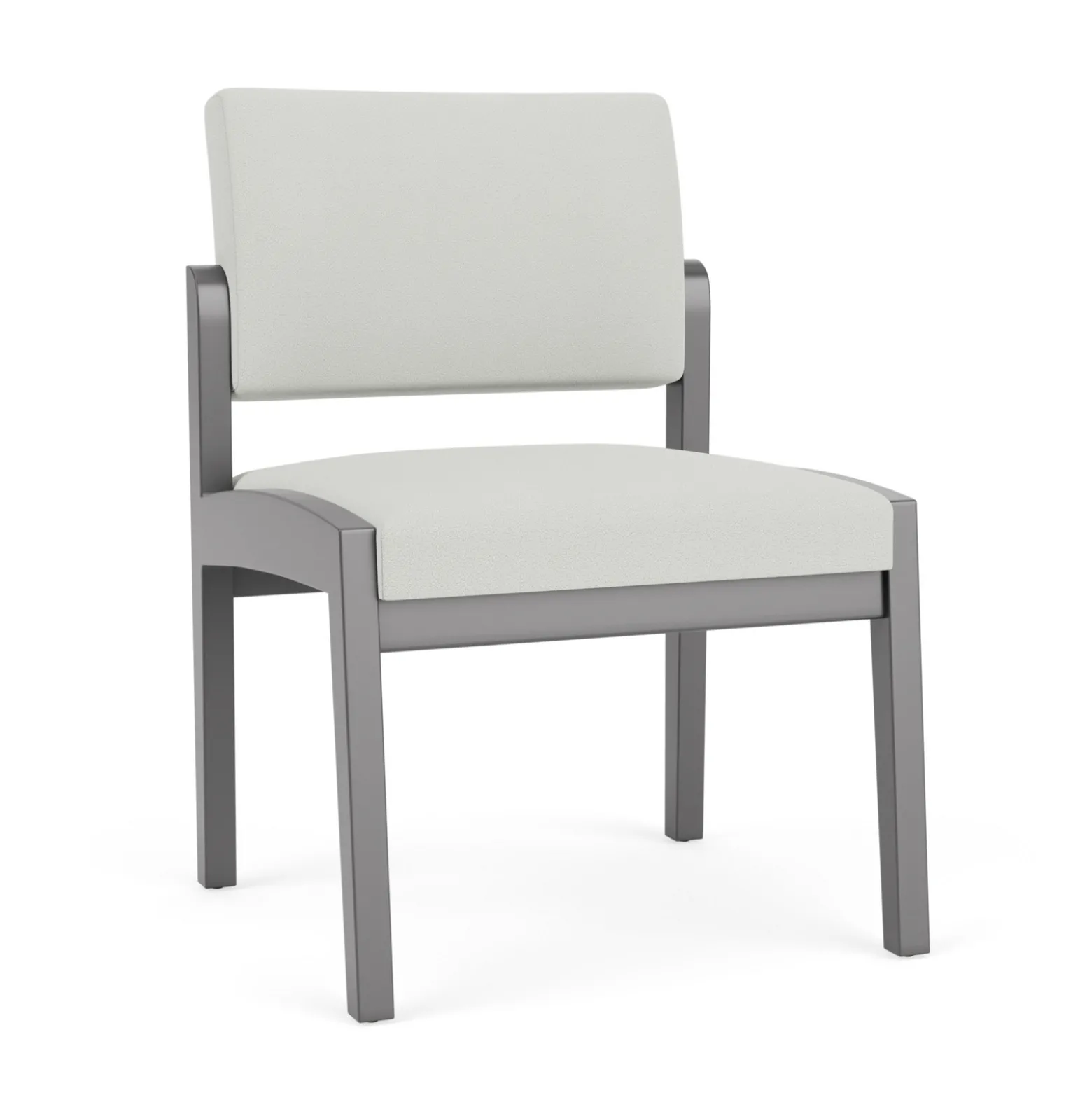New Castle Wood Armless Guest Chair with Standard Upholstery
