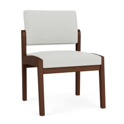 New Castle Wood Armless Guest Chair with Standard Upholstery