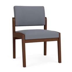 New Castle Wood Armless Guest Chair with Standard Upholstery