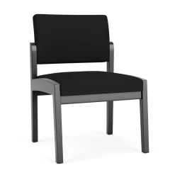 New Castle Wood Armless Guest Chair with Standard Upholstery