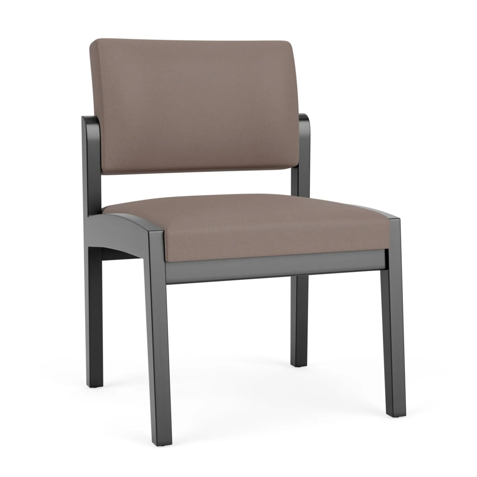 New Castle Wood Armless Guest Chair with Standard Upholstery
