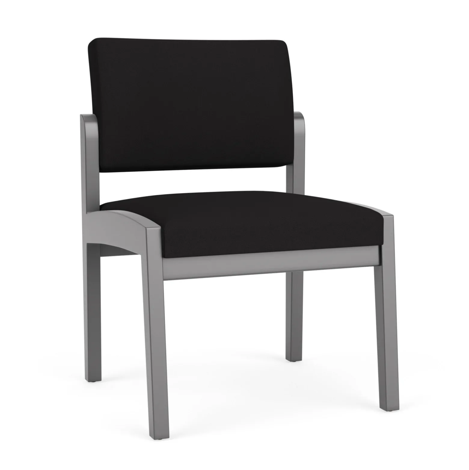 New Castle Wood Armless Guest Chair with Standard Upholstery