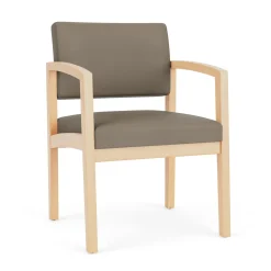 New Castle Wood Guest Chair with Standard Upholstery
