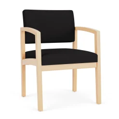 New Castle Wood Guest Chair with Standard Upholstery