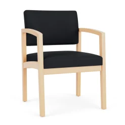 New Castle Wood Guest Chair with Standard Upholstery