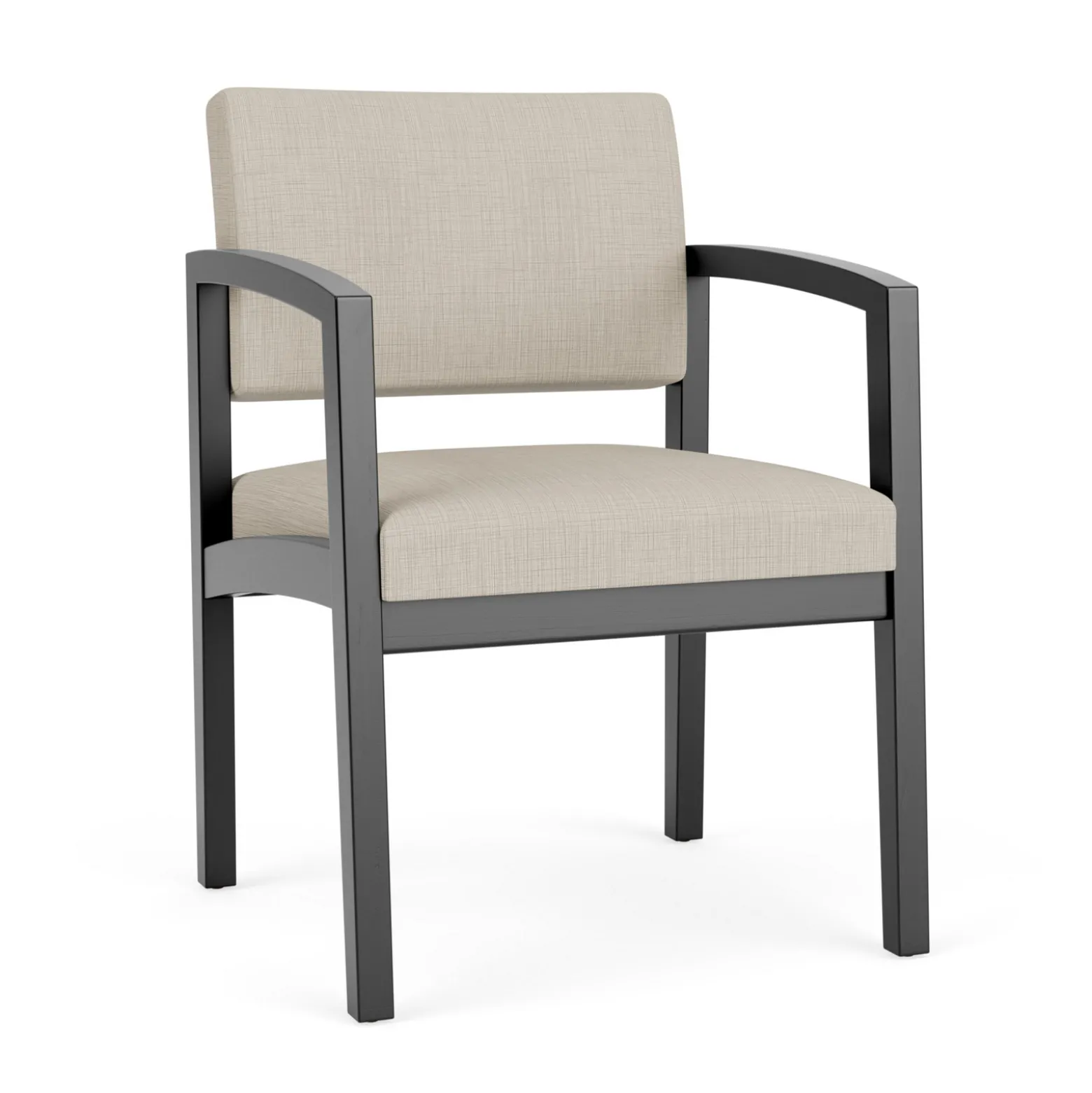 New Castle Wood Guest Chair with Designer Upholstery