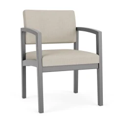 New Castle Wood Guest Chair with Designer Upholstery