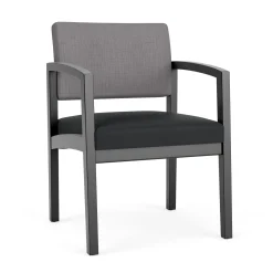 New Castle Wood Guest Chair with Designer Upholstery