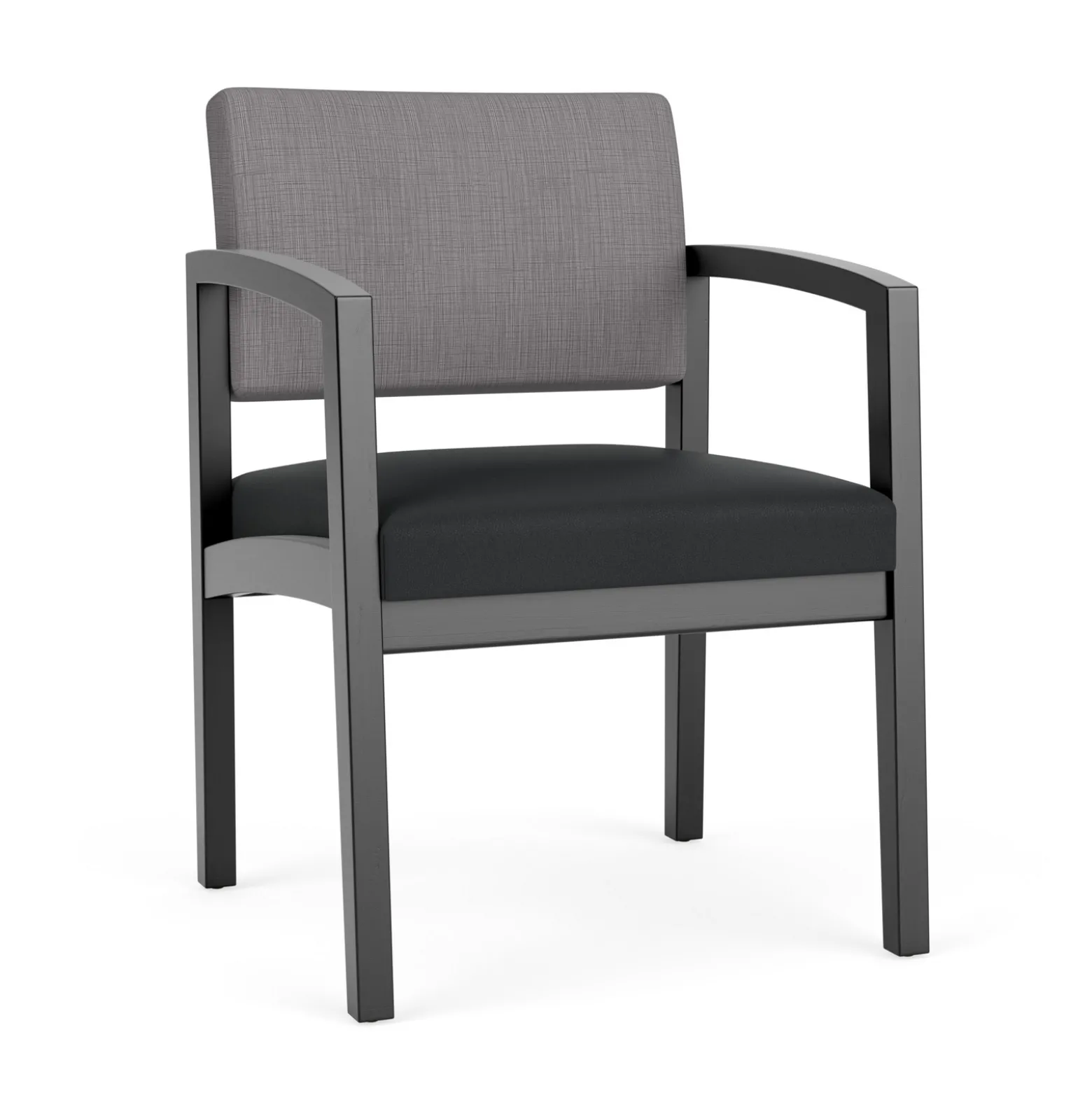 New Castle Wood Guest Chair with Designer Upholstery