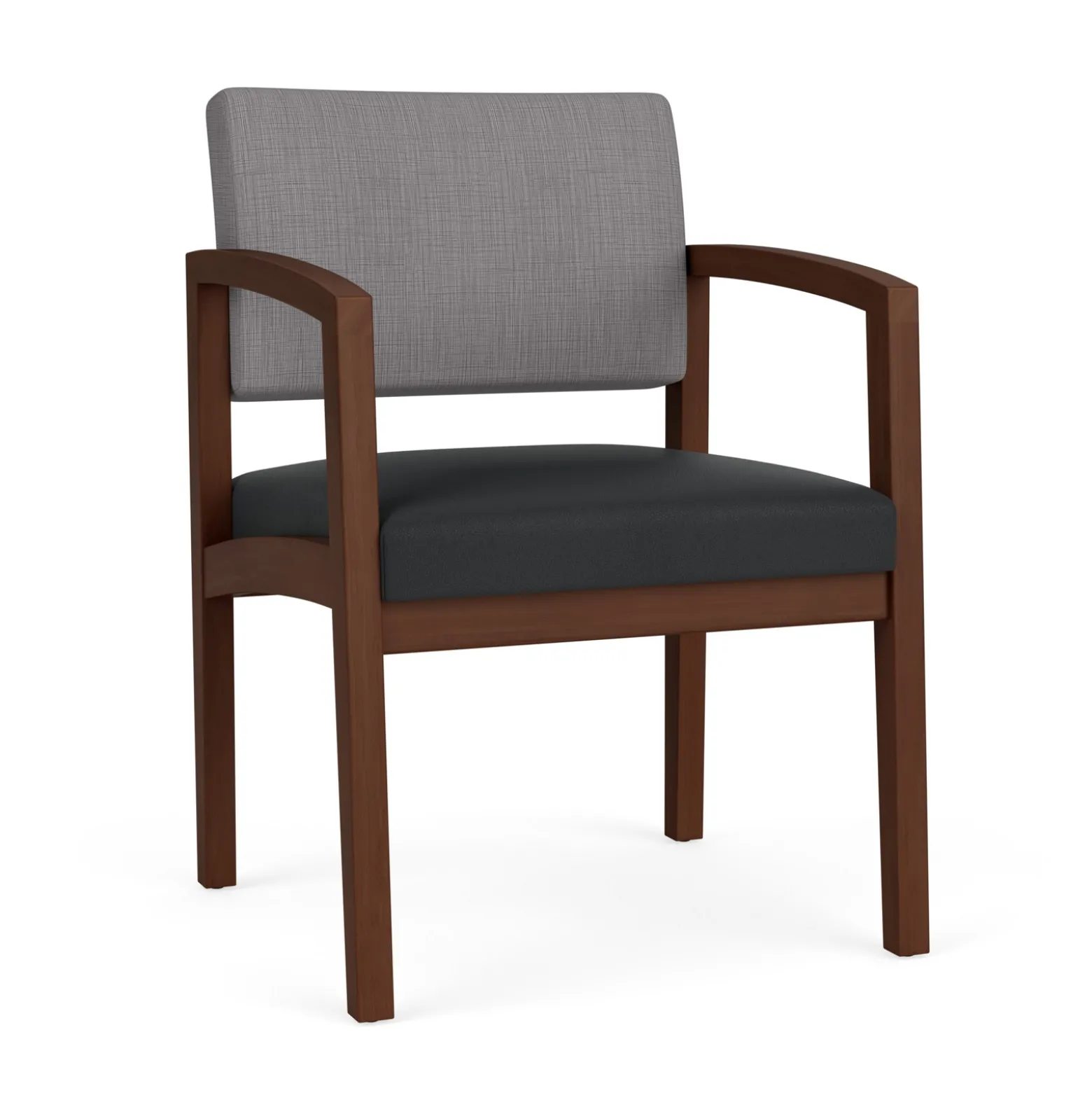 New Castle Wood Guest Chair with Designer Upholstery