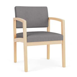 New Castle Wood Guest Chair with Designer Upholstery