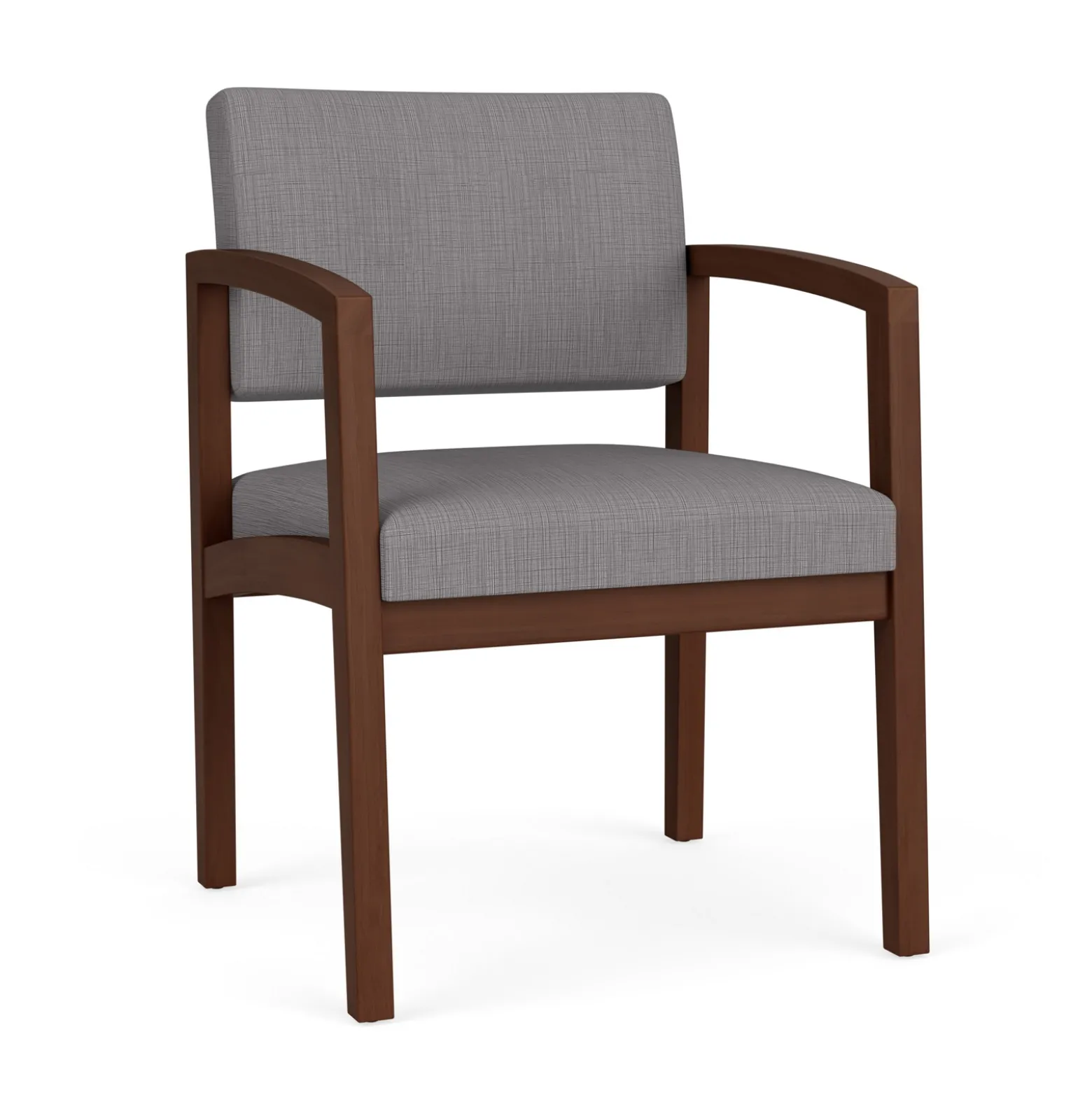 New Castle Wood Guest Chair with Designer Upholstery