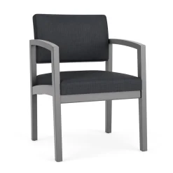 New Castle Wood Guest Chair with Designer Upholstery